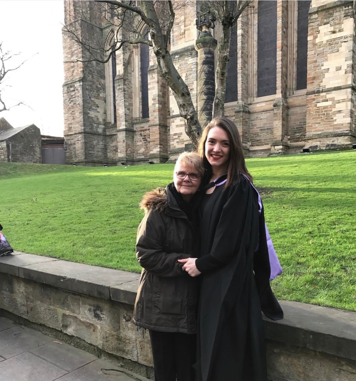Megan at her Durham University graduation with her grandmother